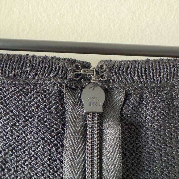 St. John Sheer Embellished Waist Evening Dress Long Sleeve Sparkly Rhinestones - Picture 11 of 15